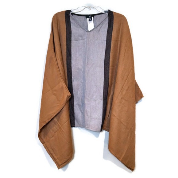 Jason Wu Sweaters - Jason Wu Poncho Multicolored and Lightweight